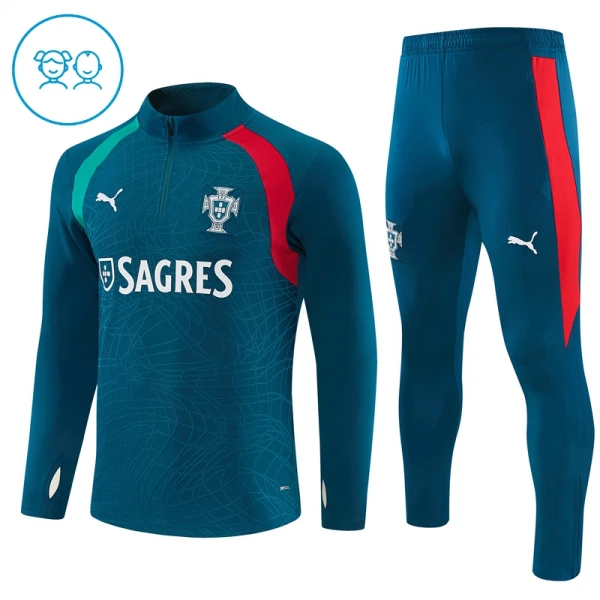 Portugal Enfant Kit de Sweat-shirt d’entraînement 26/27 Bleu Portugal Enfant Kit de Sweat-shirt d’entraînement 26/27 Bleu