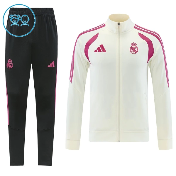 Real Madrid Enfant Ensemble Vestes d'Entraînement 26/27 Blanc