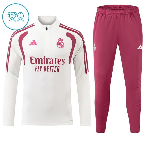 Real Madrid Enfant Kit de Sweat-shirt d’entraînement 26/27 Blanc