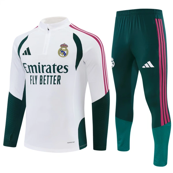Real Madrid Kit de Sweat-shirt d’entraînement 26/27 Blanc Real Madrid Kit de Sweat-shirt d’entraînement 26/27 Blanc