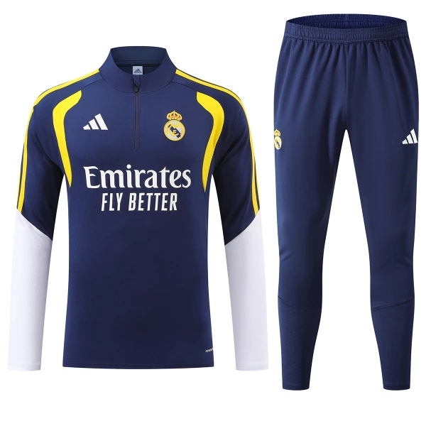 Real Madrid Kit de Sweat-shirt d’entraînement 26/27 Bleu Real Madrid Kit de Sweat-shirt d’entraînement 26/27 Bleu