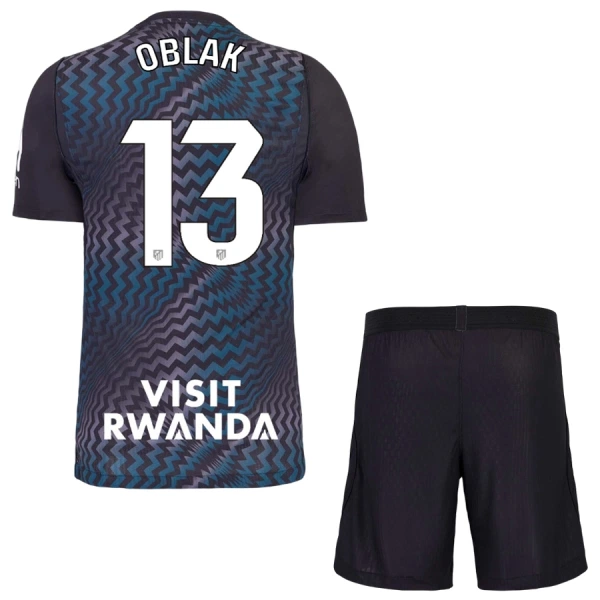 Kit De Football Gardien Atlético Madrid Jan Oblak 13 Enfant 26/27 Noir Kit De Football Gardien Atlético Madrid Jan Oblak 13 Enfant 26/27 Noir