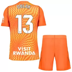Kit De Football Gardien Atlético Madrid Jan Oblak 13 Enfant 26/27 Orange