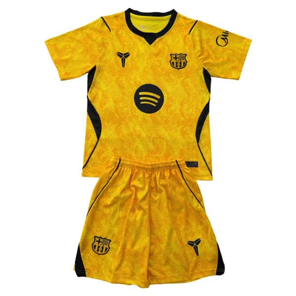 Kit De Football Gardien FC Barcelone Enfant Extérieur 26/27 Jaune Kit De Football Gardien FC Barcelone Enfant Extérieur 26/27 Jaune