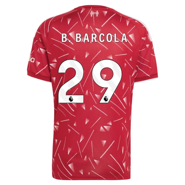 Maillot De Foot Liverpool B. Barcola 29 Domicile 26/27 Maillot De Foot Liverpool B. Barcola 29 Domicile 26/27