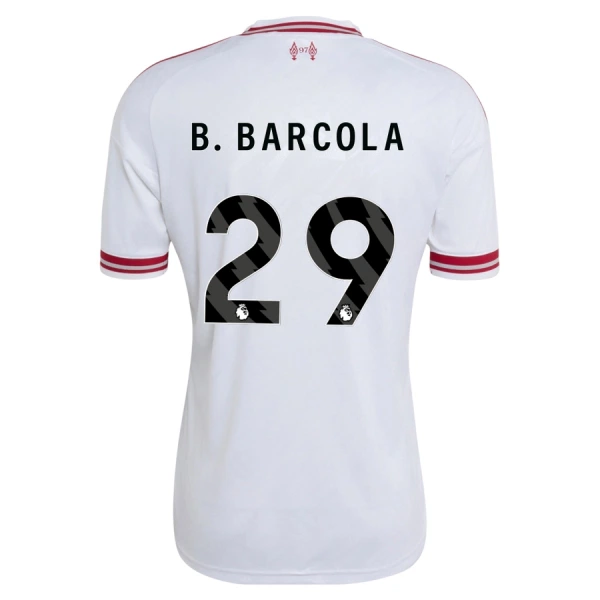 Maillot De Foot Liverpool B. Barcola 29 Extérieur 26/27 Maillot De Foot Liverpool B. Barcola 29 Extérieur 26/27